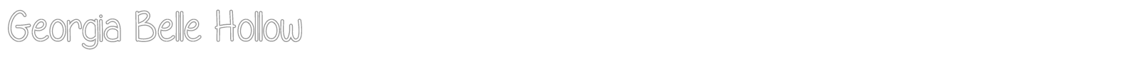 Georgia Belle font preview